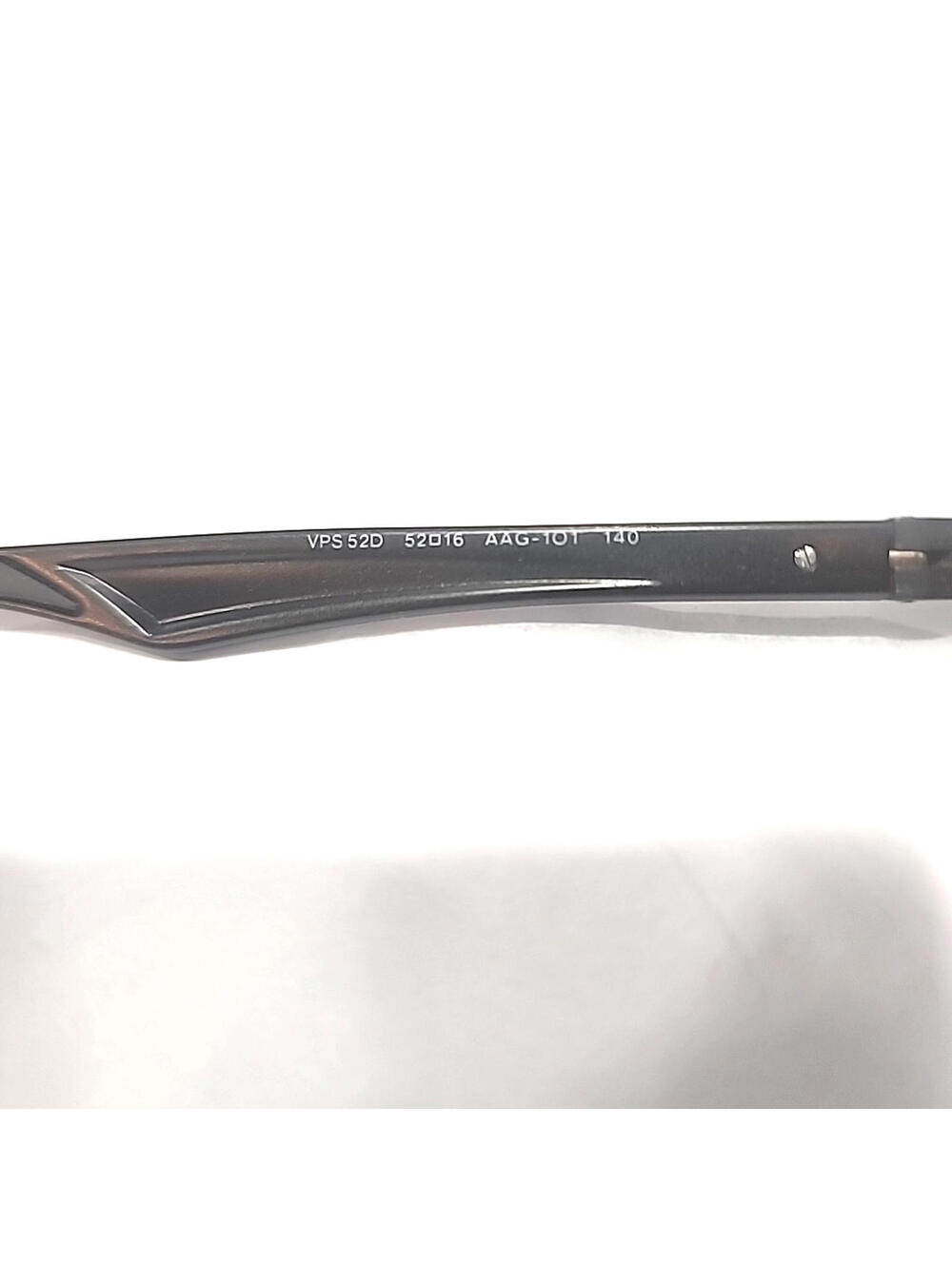 PRADA VPS52D AAG 101 Gunmetal Black Rectangle Eyeglasses 52-16 140 Case Cloth - Picture 5 of 8